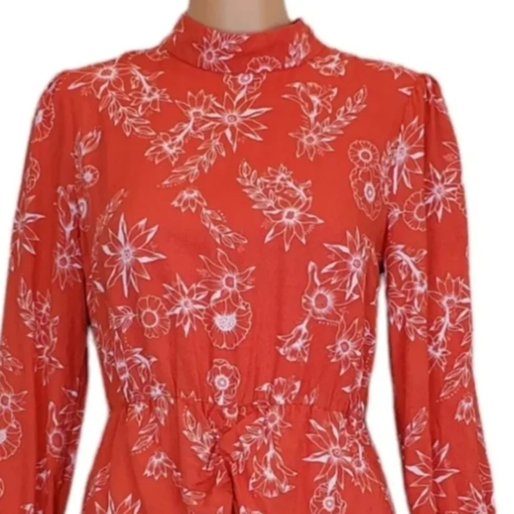 Lost In Lunar long sleeve floral print dress